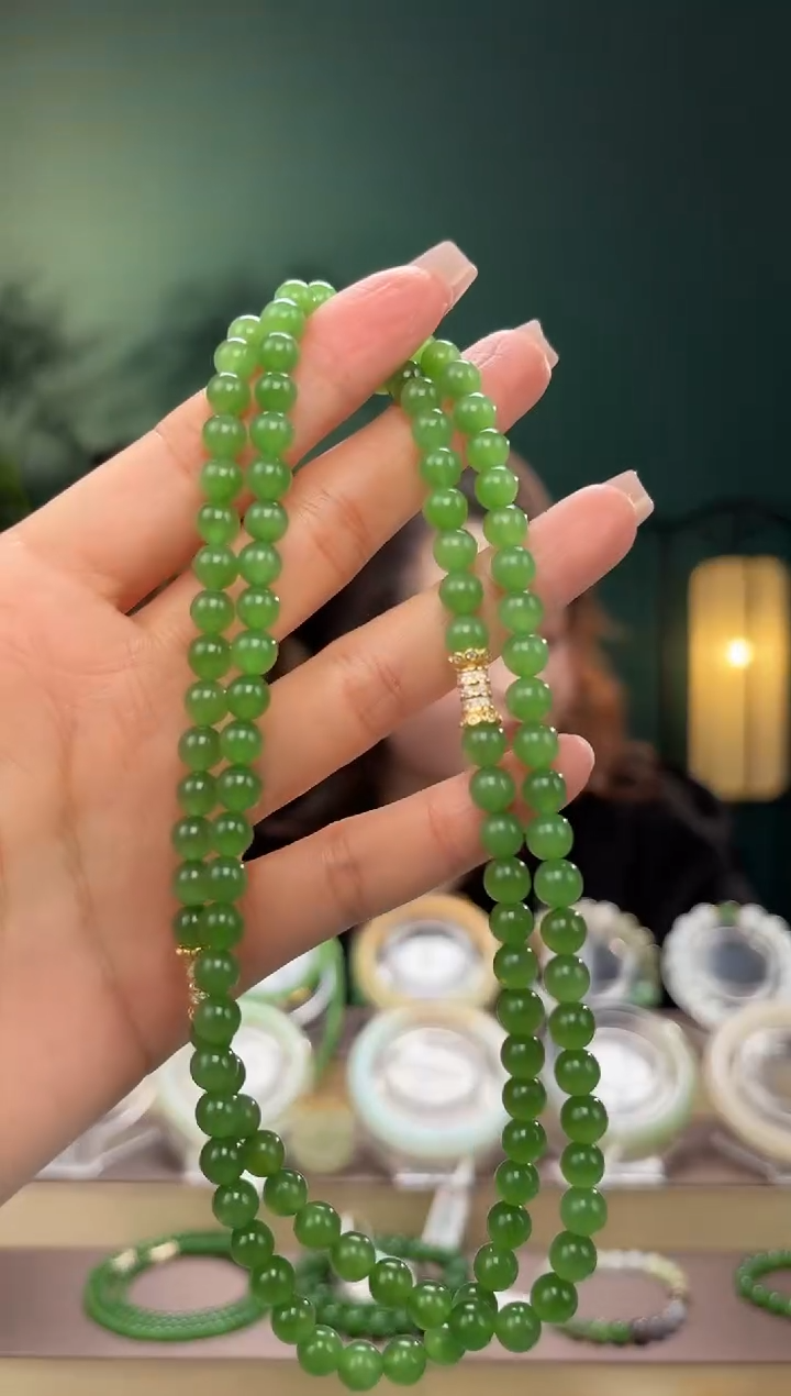 【闪购商品】和田玉项链未镶嵌碧玉项链