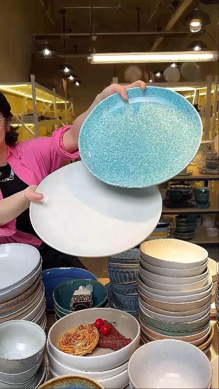 瓷35外贸尾货窑变釉下彩默认微瑕