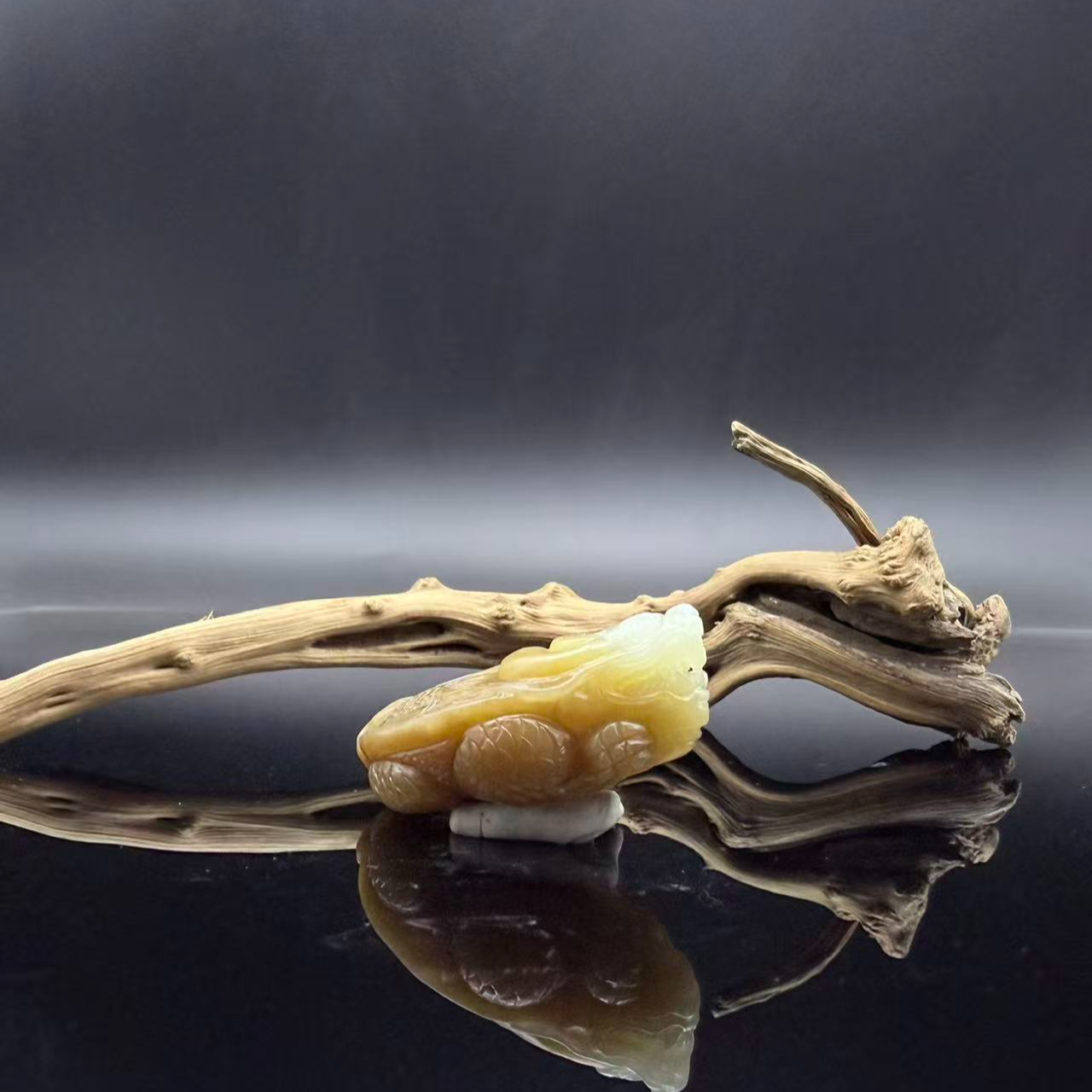 和田玉龙龟吊坠0697