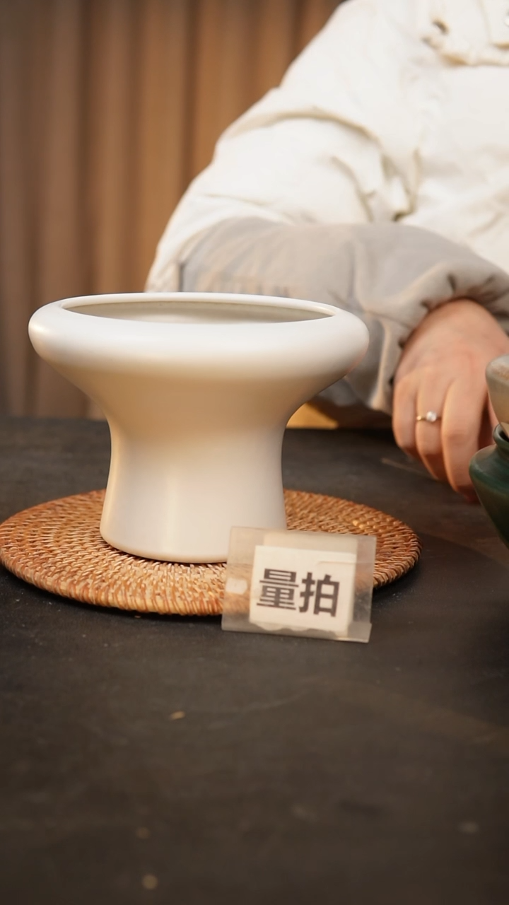 【闪购商品】瓷片泥泥手工花盆口12高11