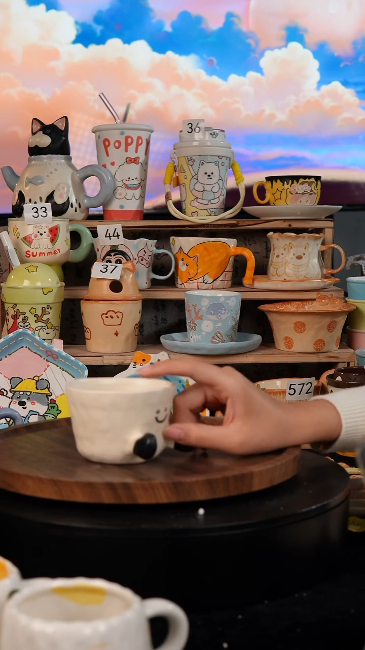 陶瓷双饮款景德镇手工陶瓷