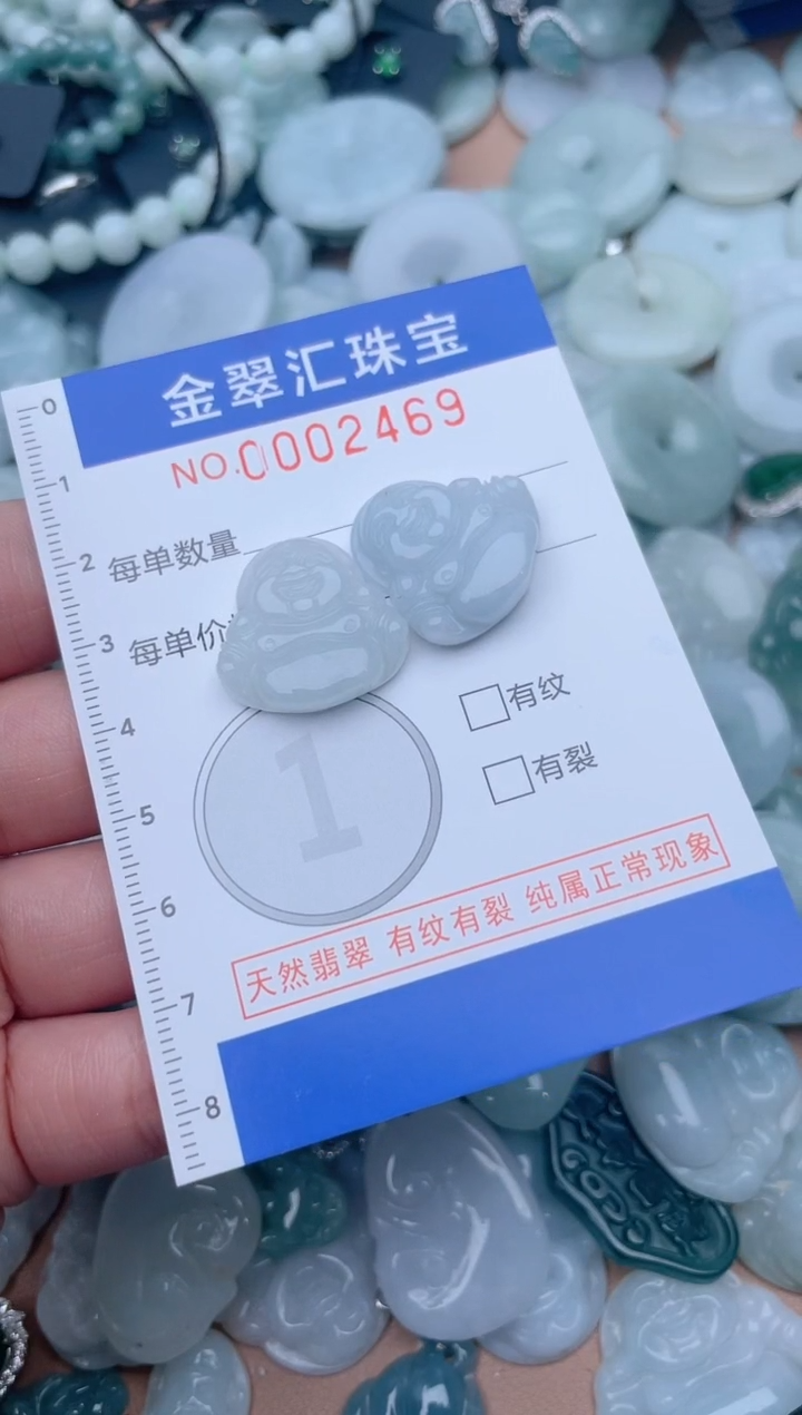 翡翠未镶嵌颈饰2469