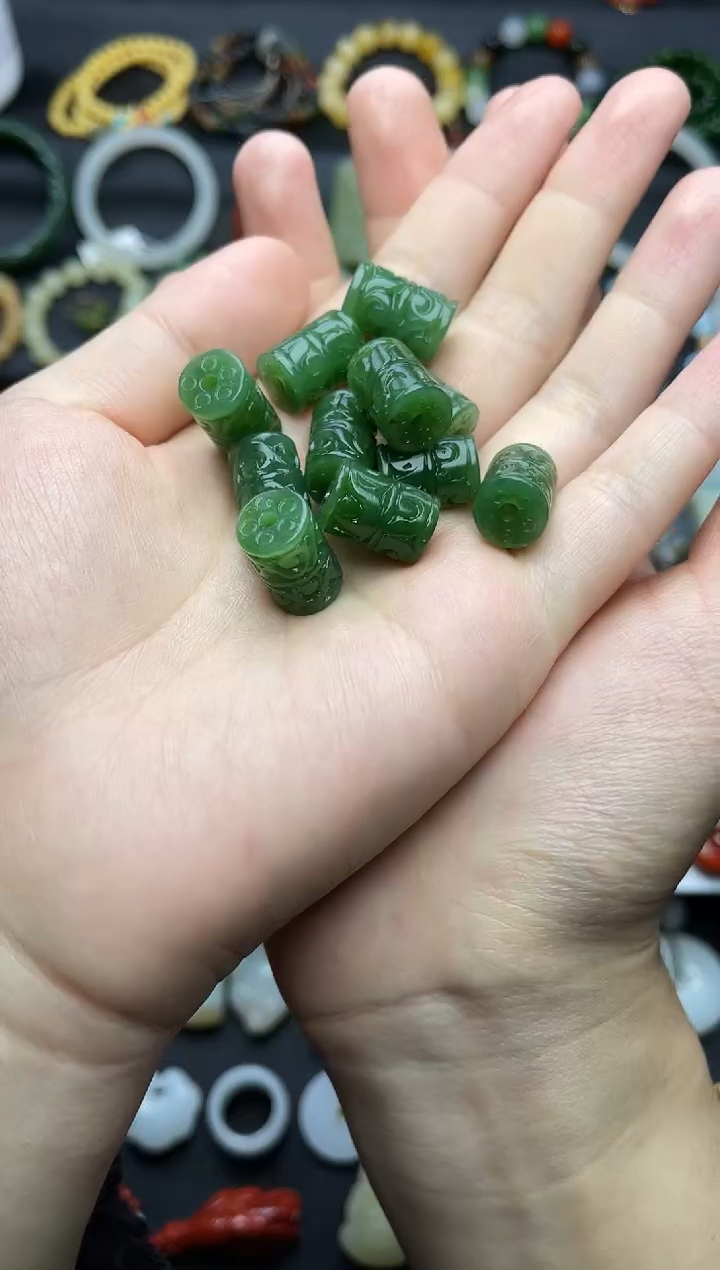 颈饰未镶嵌和田玉路路通多样性拍一发一06