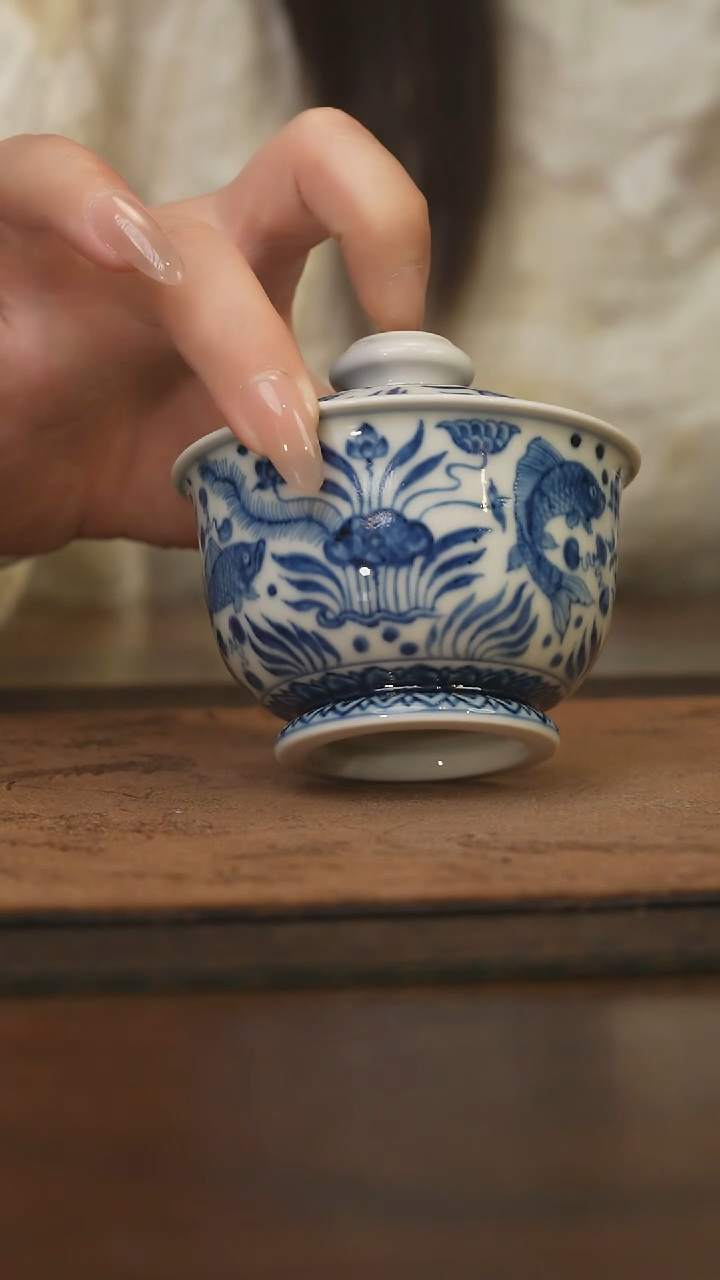 杯柴窑青花破价福利