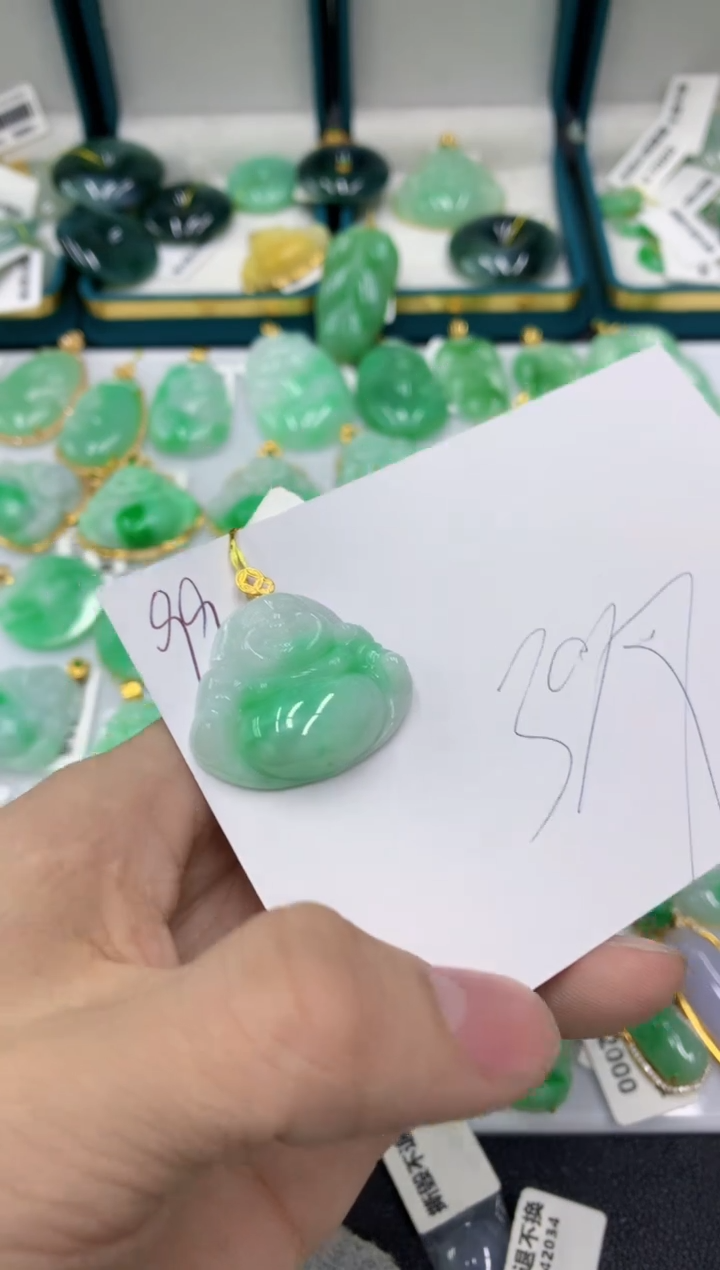 【闪购商品】翡翠颈饰18K金镶嵌号链接11111