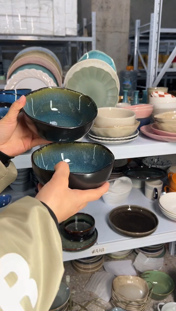 陶瓷外贸尾货瑕疵满20包邮X2米饭碗孤品