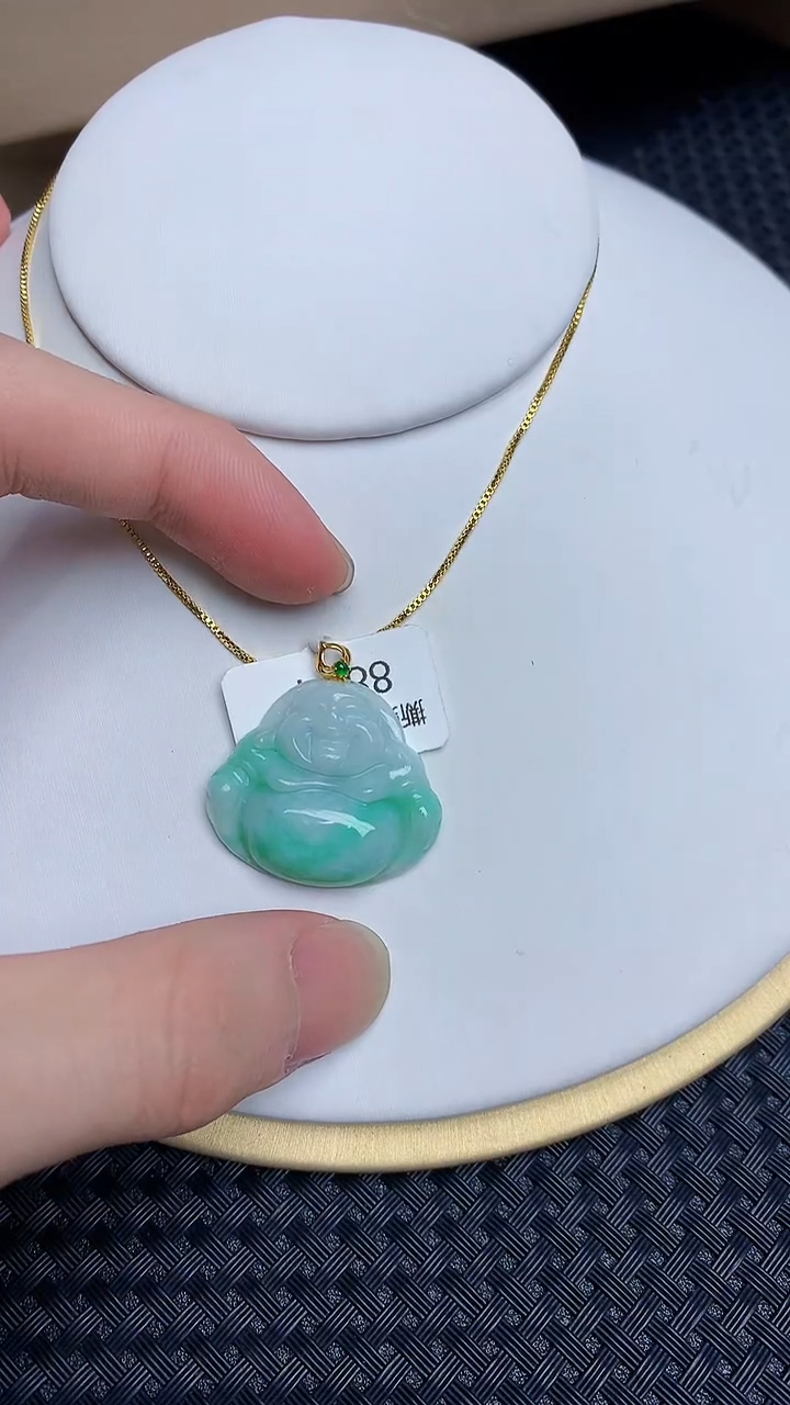 【闪购商品】翡翠颈饰18K金镶嵌45345453