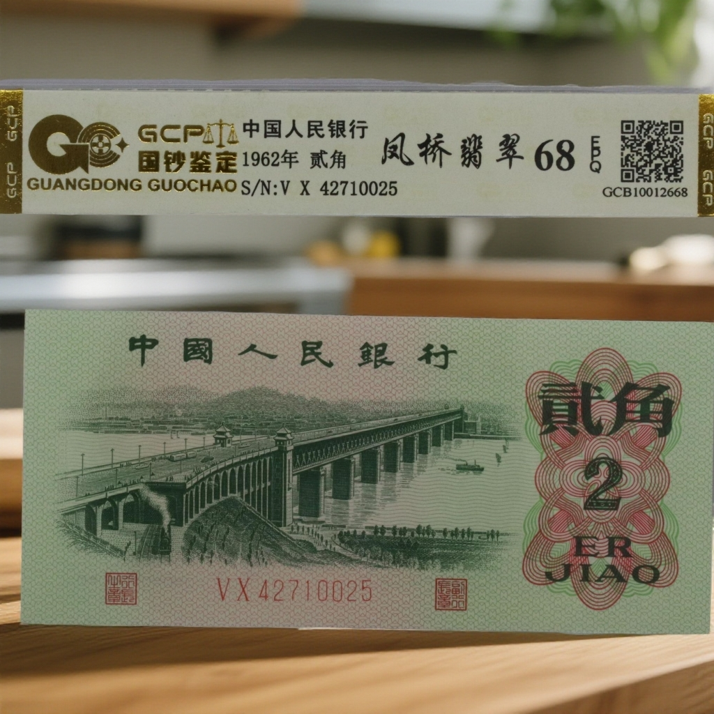 （凤桥翡翠~标十）退市第三版人民币 大桥 单张68E 图片仅参考