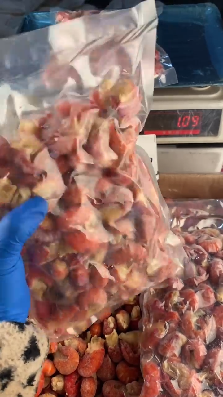 中国大陆大号单冻龙虾尾无冰衣