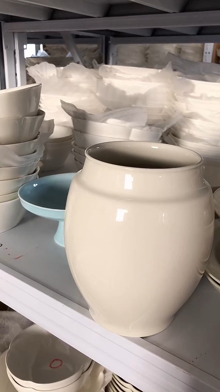 陶瓷恬素 小罐子花器