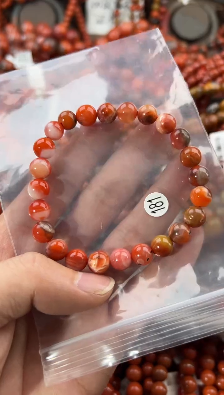 未镶嵌手串南红玛瑙8+