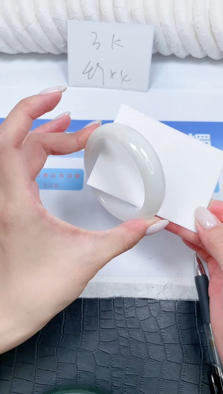 和田玉手镯未镶嵌63-54.5