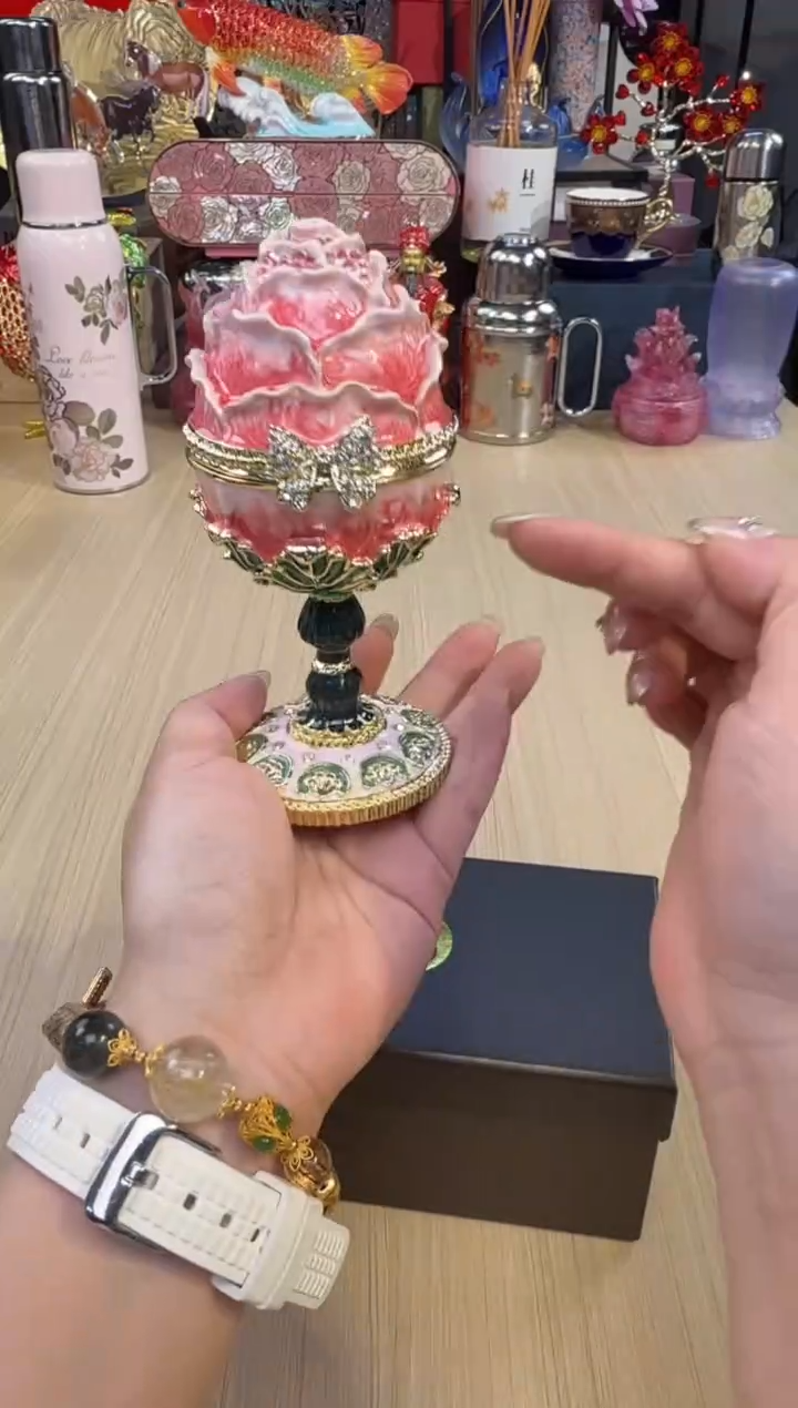 134七宝粉色玫瑰花蛋