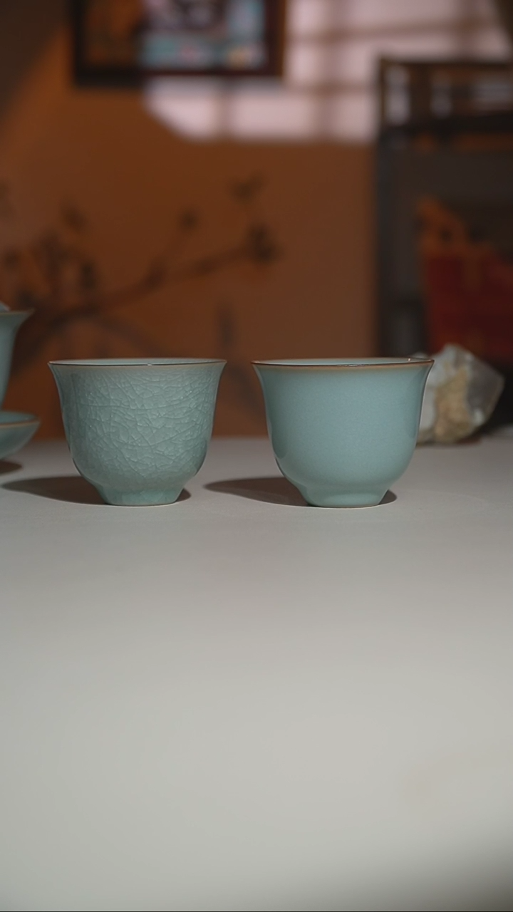 【闪购商品】其他玉兰对杯天青＋冰花