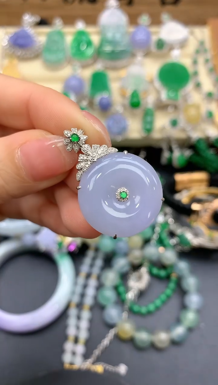 【闪购商品】翡翠颈饰18K金镶嵌59-中国好珍宝