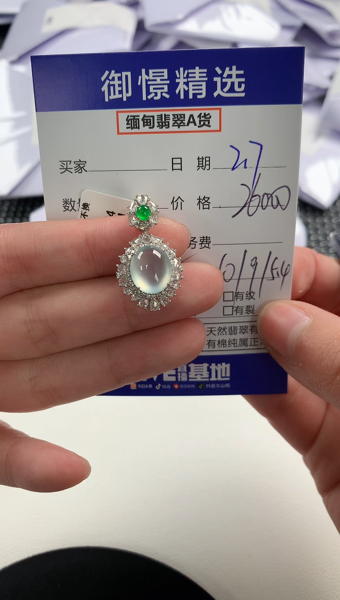 【闪购商品】翡翠颈饰18K金镶嵌144        