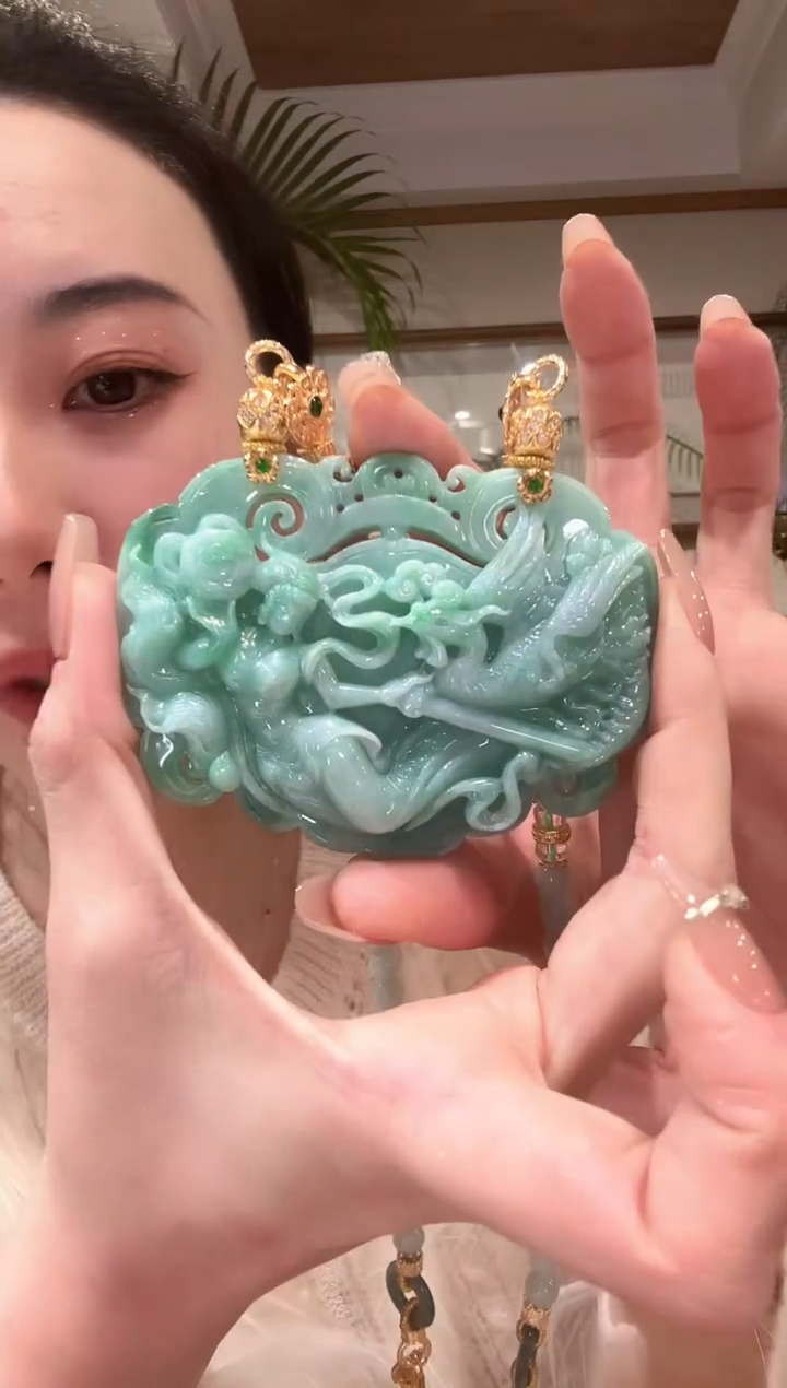 【闪购商品】翡翠颈饰未镶嵌国风