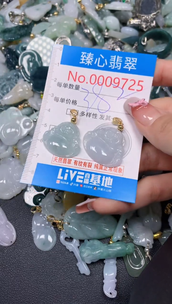 【闪购商品】翡翠颈饰未镶嵌含绳0009725