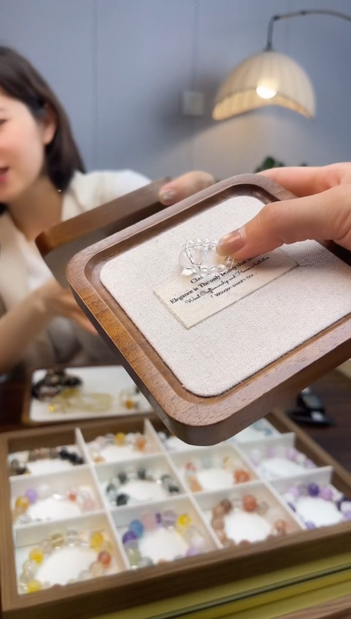 水晶手链未镶嵌戒指