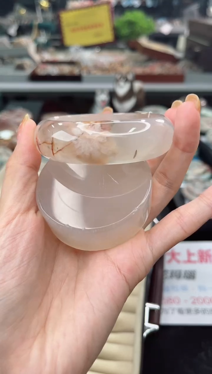 【闪购商品】石英质玉手镯未镶嵌58圈口（赠品镯心）3674547