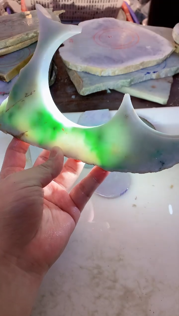 【闪购商品】翡翠未镶嵌颈饰0韩0翡翠珠91