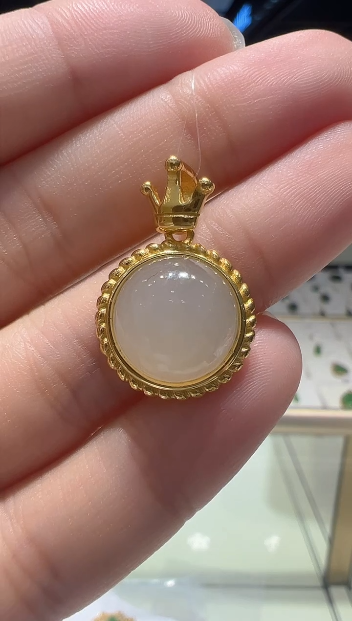 【闪购商品】和田玉颈饰银S925镶嵌28