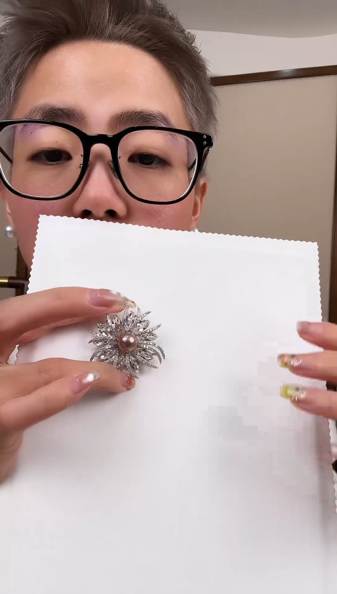 合金胸针淡水珍珠合金款淡水紫珠怪色胸针