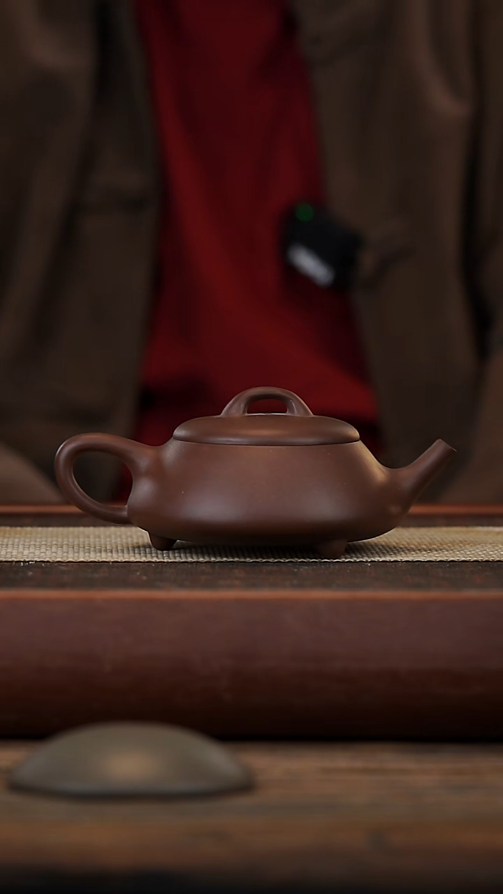 茶壶紫砂子*线红皮龙汉唐石瓢石瓢200容量