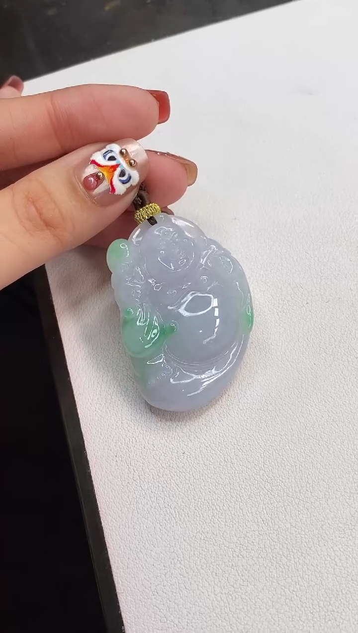 【闪购商品】翡翠颈饰未镶嵌布袋佛