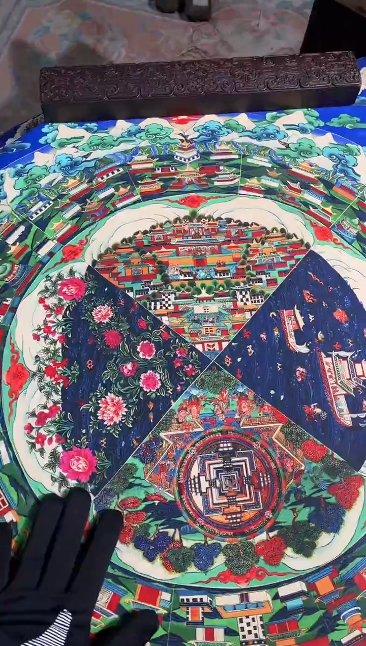 卷轴画路路的唐卡tk160