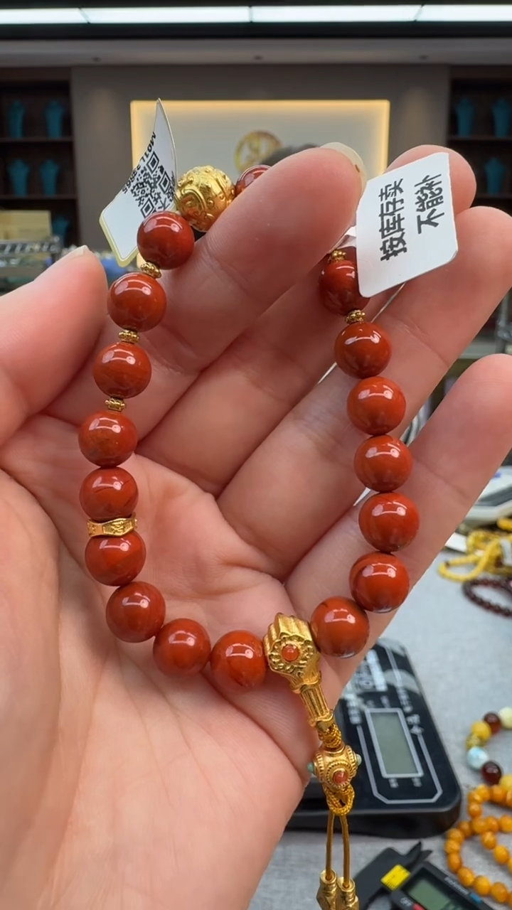 手链未镶嵌南红玛瑙339秒拍号 假一罚三