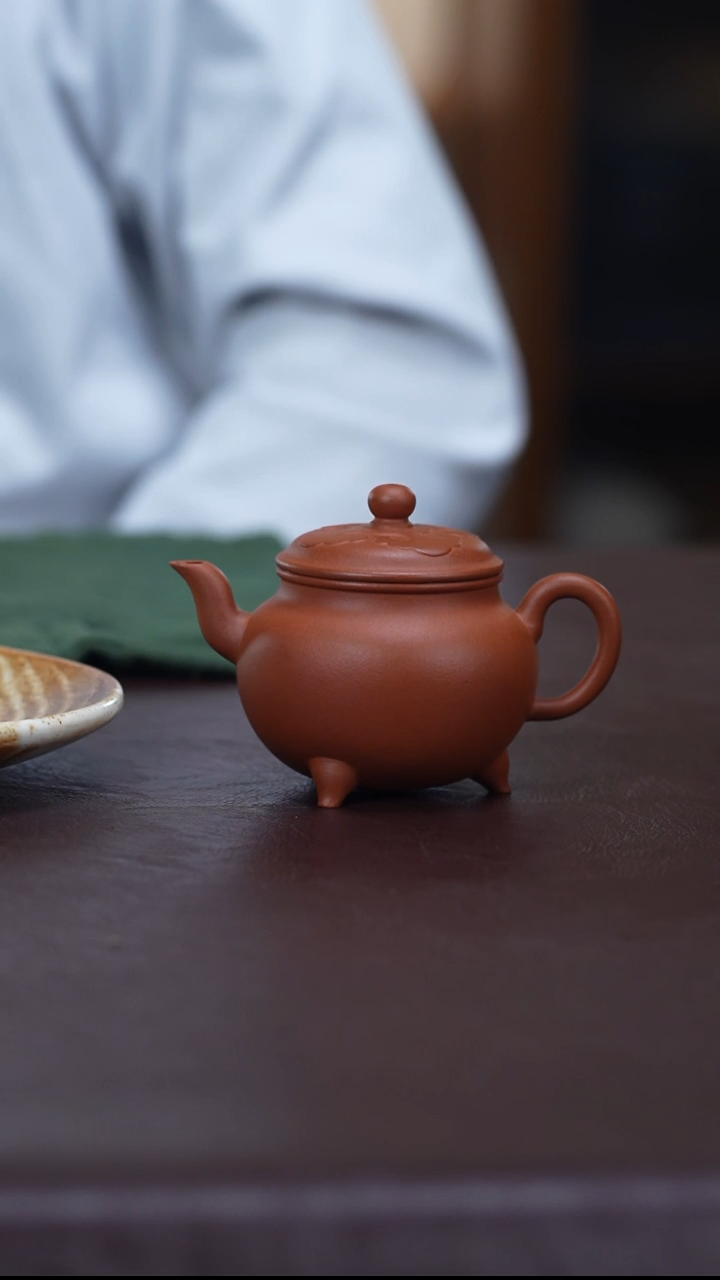 茶壶紫砂贯**章红泥大彬如意