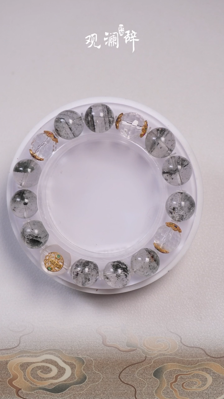 【闪购商品】水晶绿幽灵银S925镶嵌手链卡121