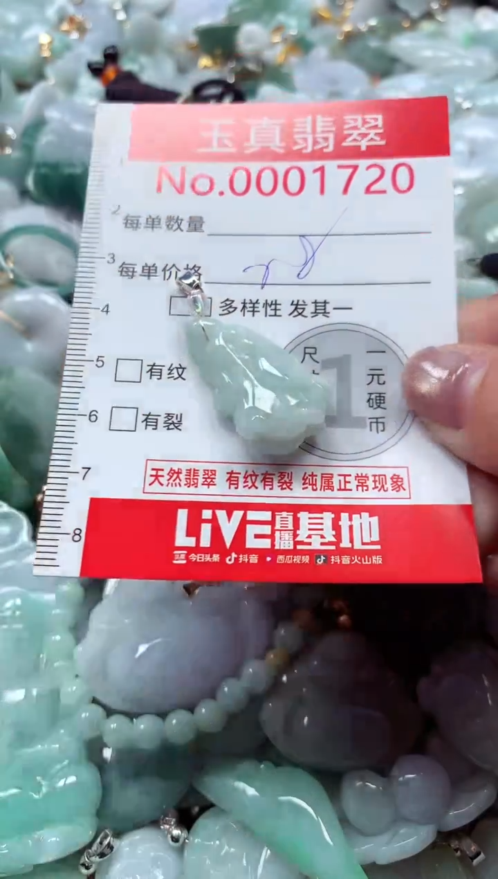 吊坠(不含链)未镶嵌翡翠1720