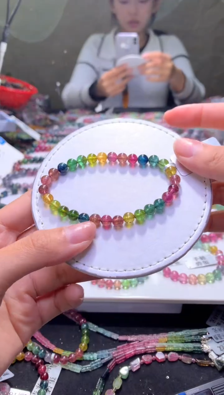 未镶嵌手串碧玺A100【天然碧玺】