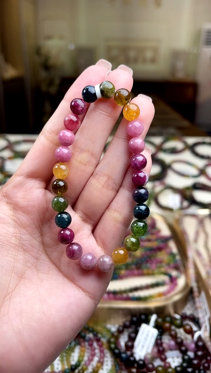 【闪购商品】/未镶嵌碧玺7mm+碧玺单圈多样性发货