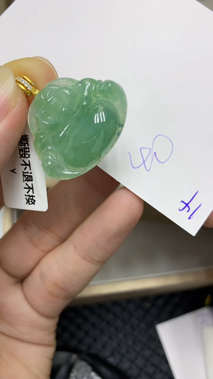 颈饰未镶嵌翡翠缅甸A货翡翠