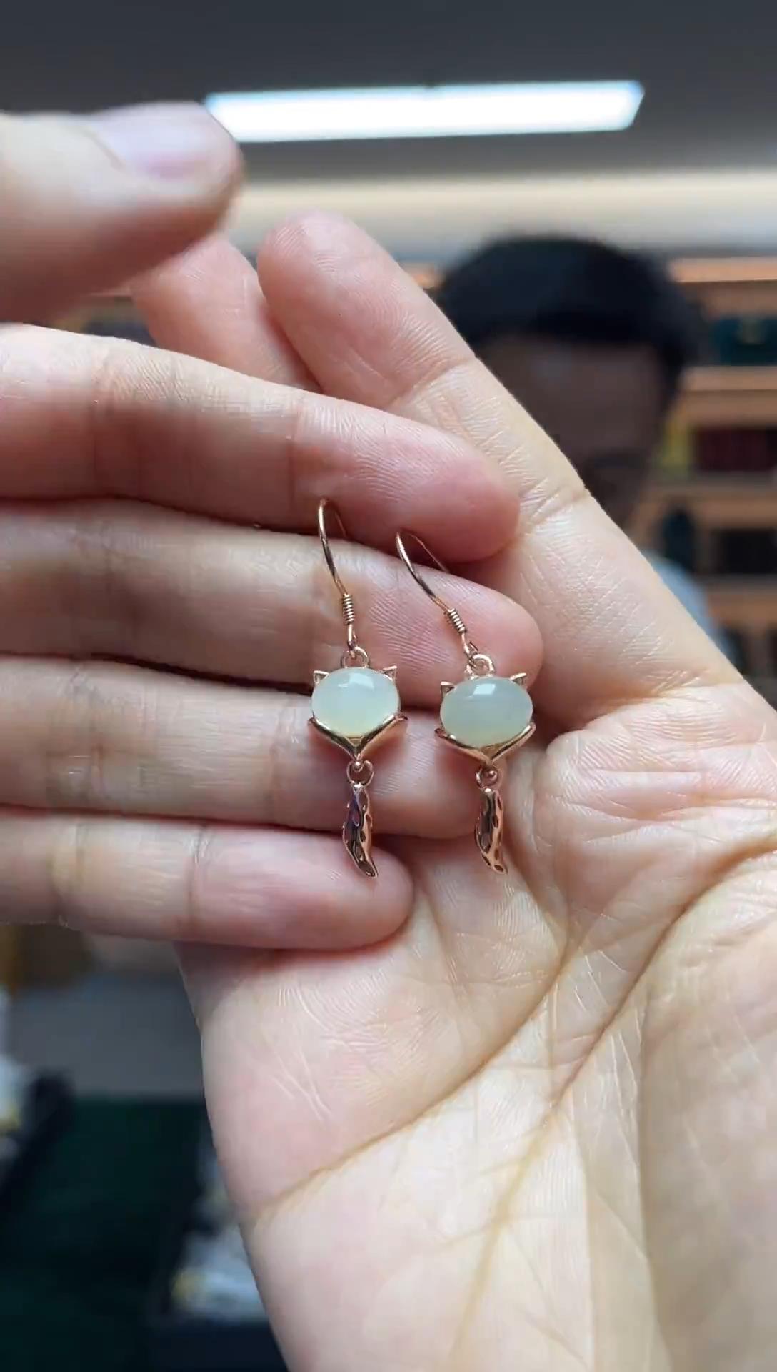 未镶嵌和田玉耳饰（多样性发一件）