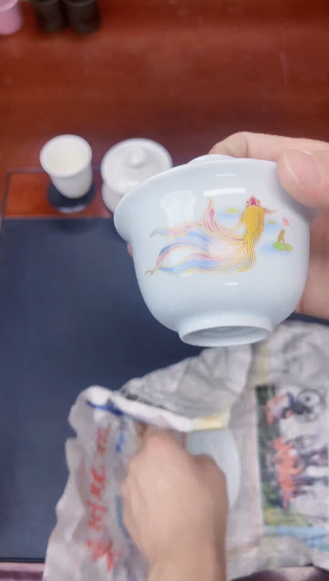  陶瓷茶具临时链接盖碗青