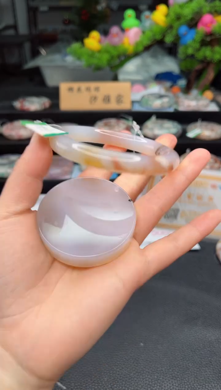 石英质玉未镶嵌手镯60圈口（赠品镯心）3507962