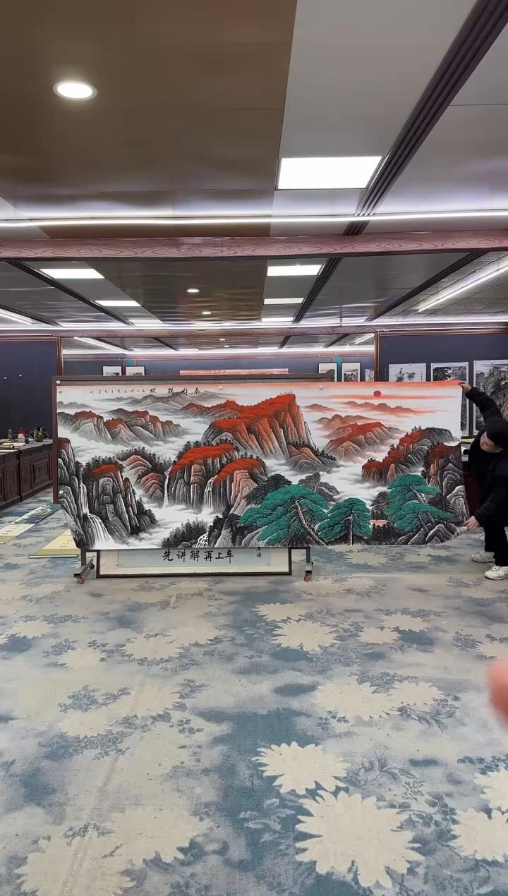 国画W-王红兵-大丈二-山水国画