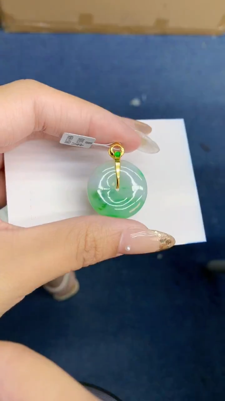 翡翠银S925镶嵌颈饰             8