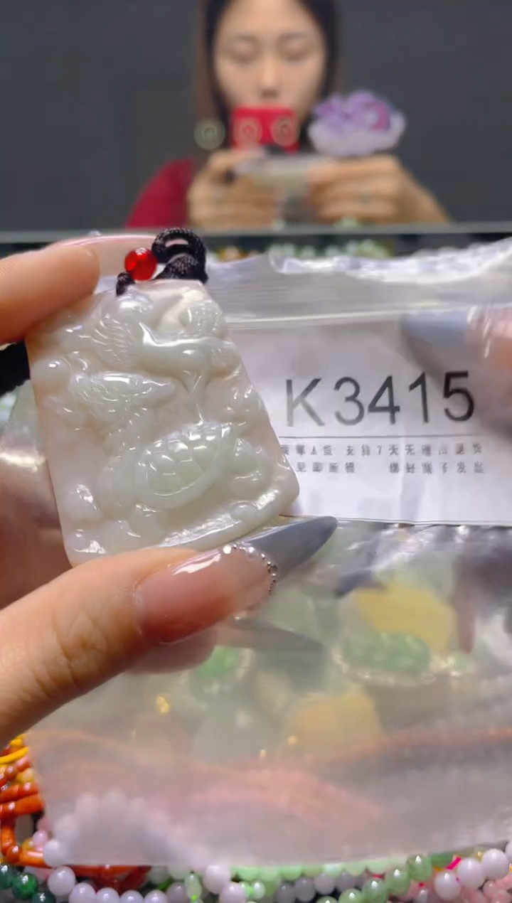 颈饰未镶嵌翡翠/K/翡翠A货，一件也是批发价