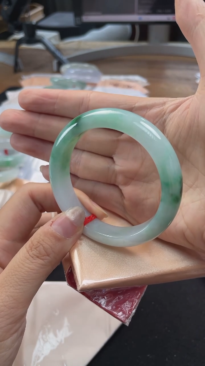 翡翠手镯未镶嵌16号-51.7正圈/MY/3