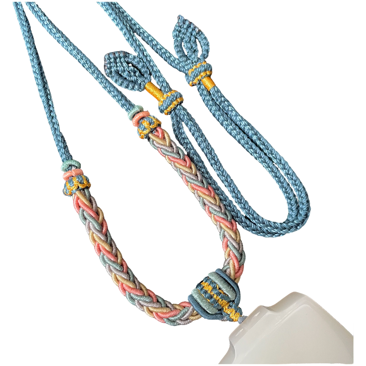 绳桃花八股耐用挂脖绳