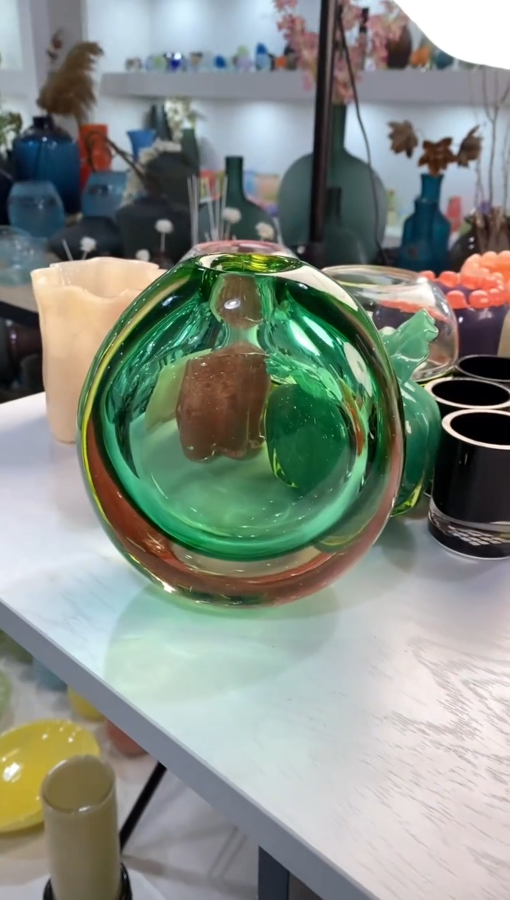 【闪购商品】琉璃慕忆家花瓶微瑕