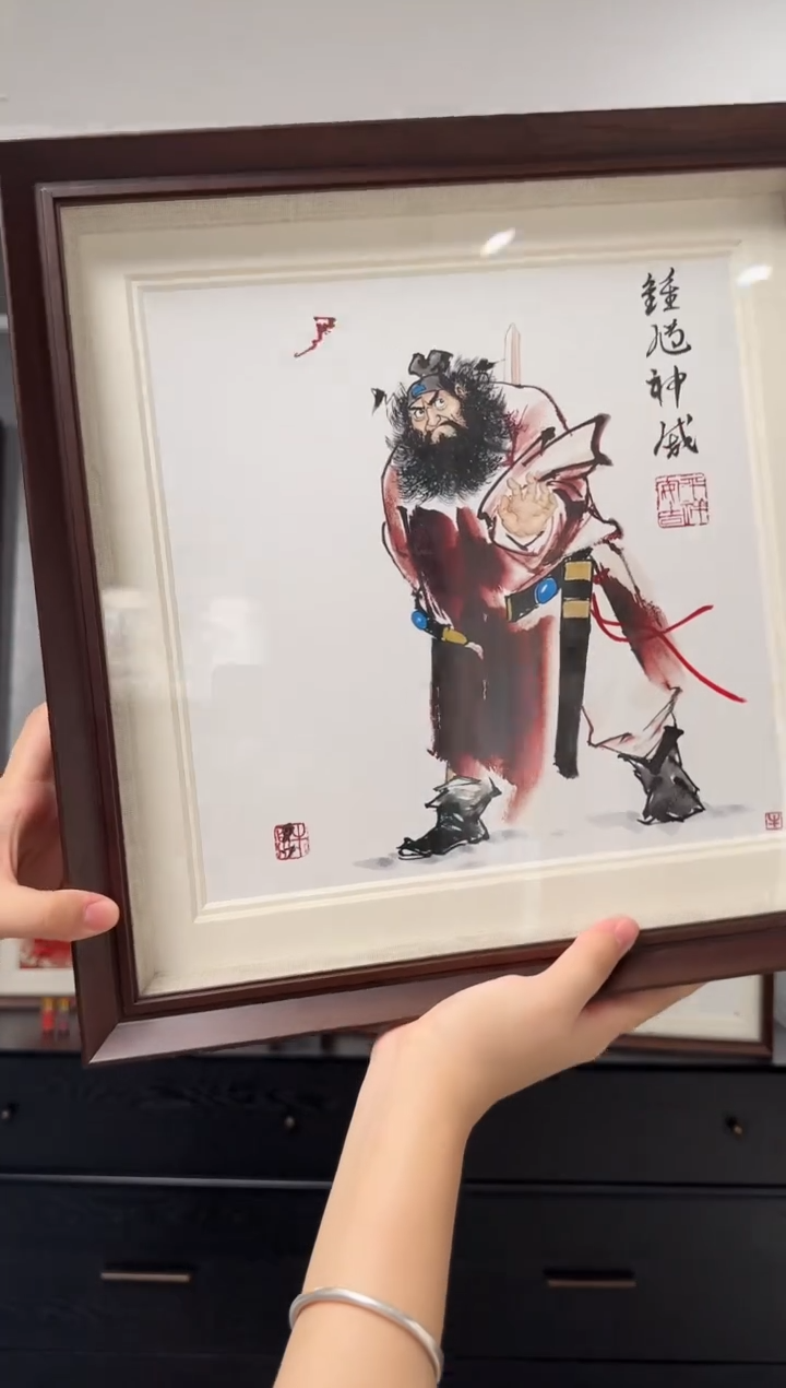 国画牛百川老师手绘37x37