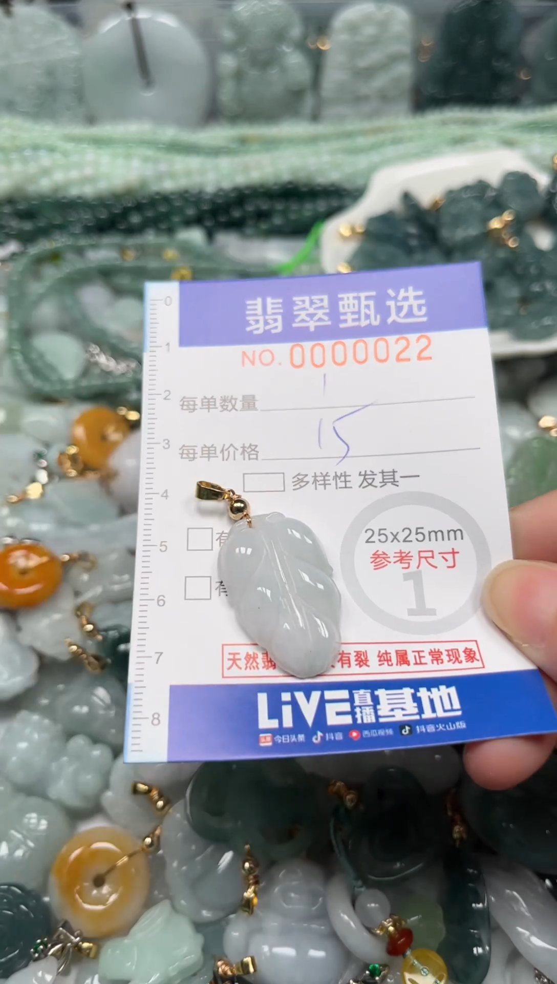 【闪购商品】翡翠颈饰未镶嵌00..0022