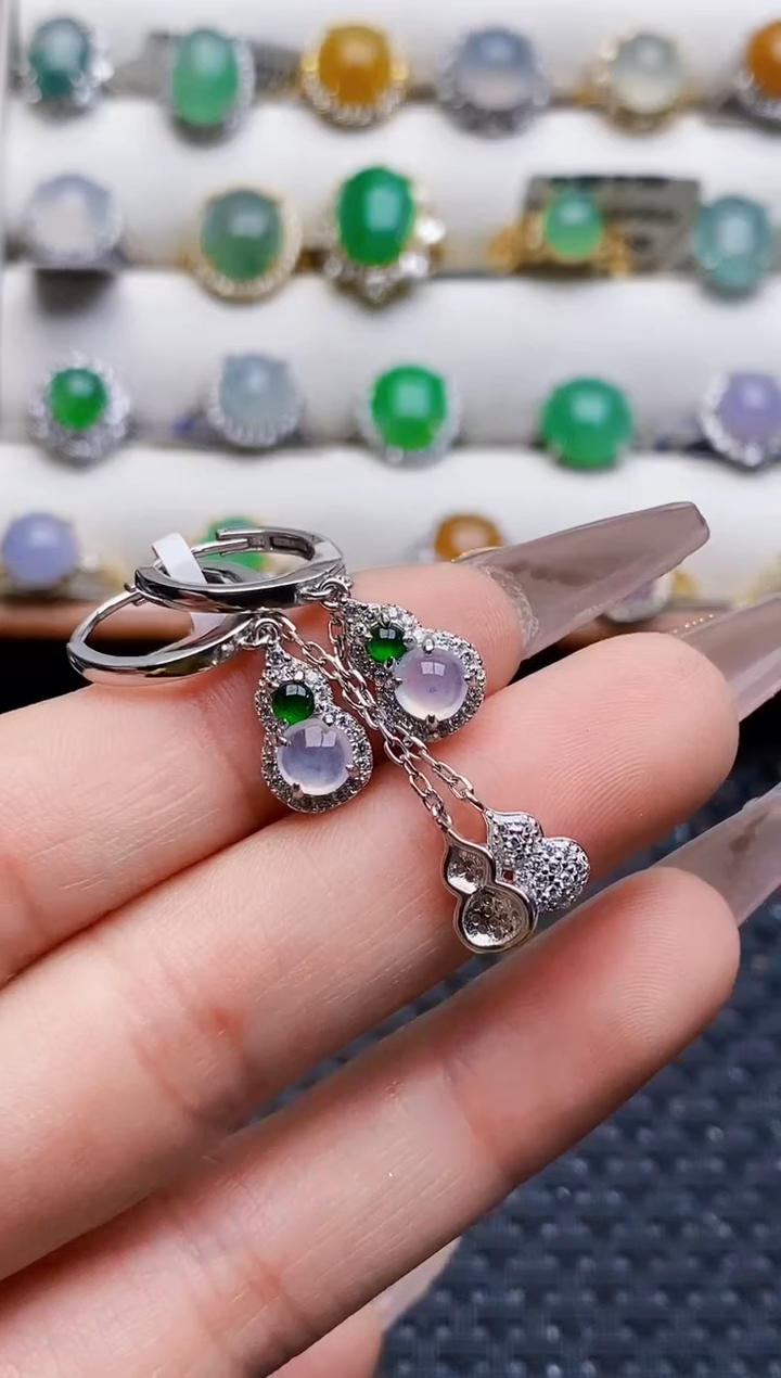 银S925镶嵌戒指翡翠1454