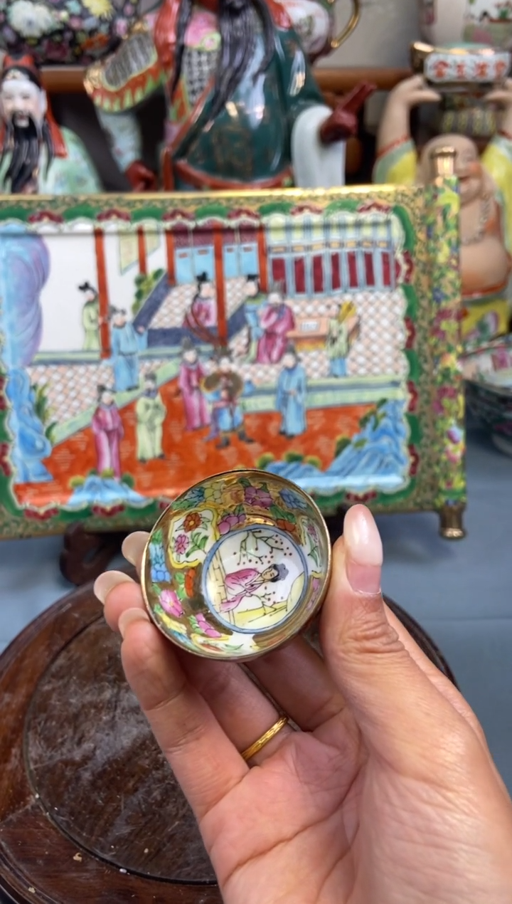 瓷片微瑕慎拍景德镇窑老厂瓷器单件